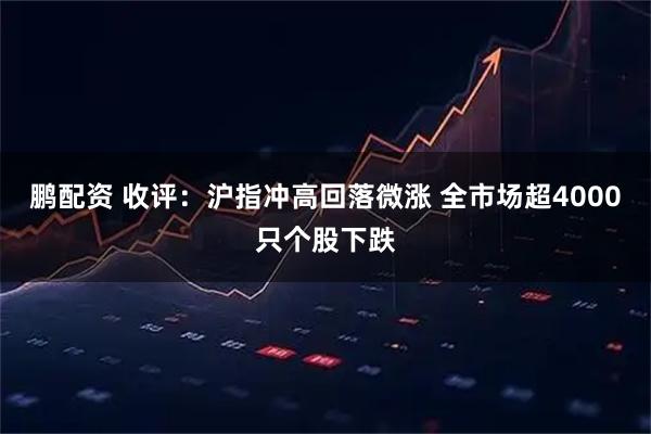 鹏配资 收评：沪指冲高回落微涨 全市场超4000只个股下跌